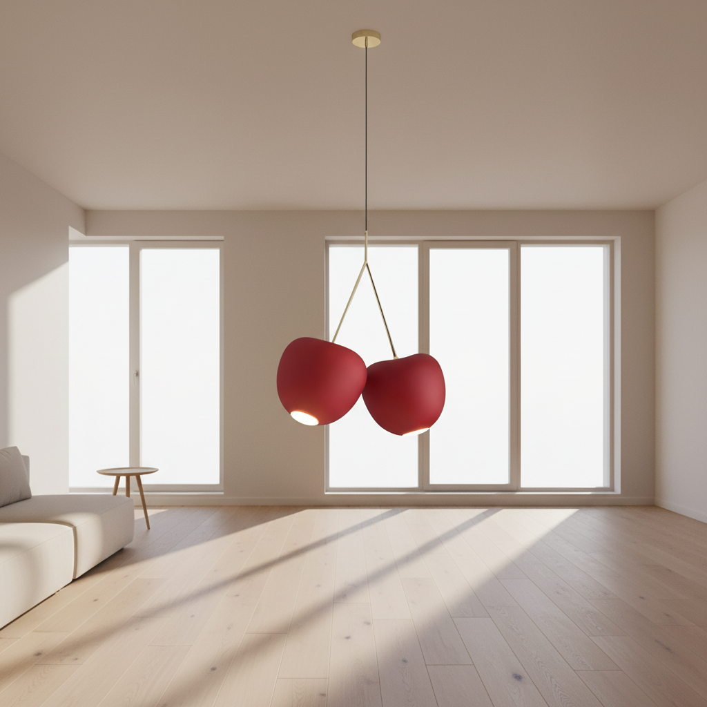 Cherry Metal Chandelier for Dining Room