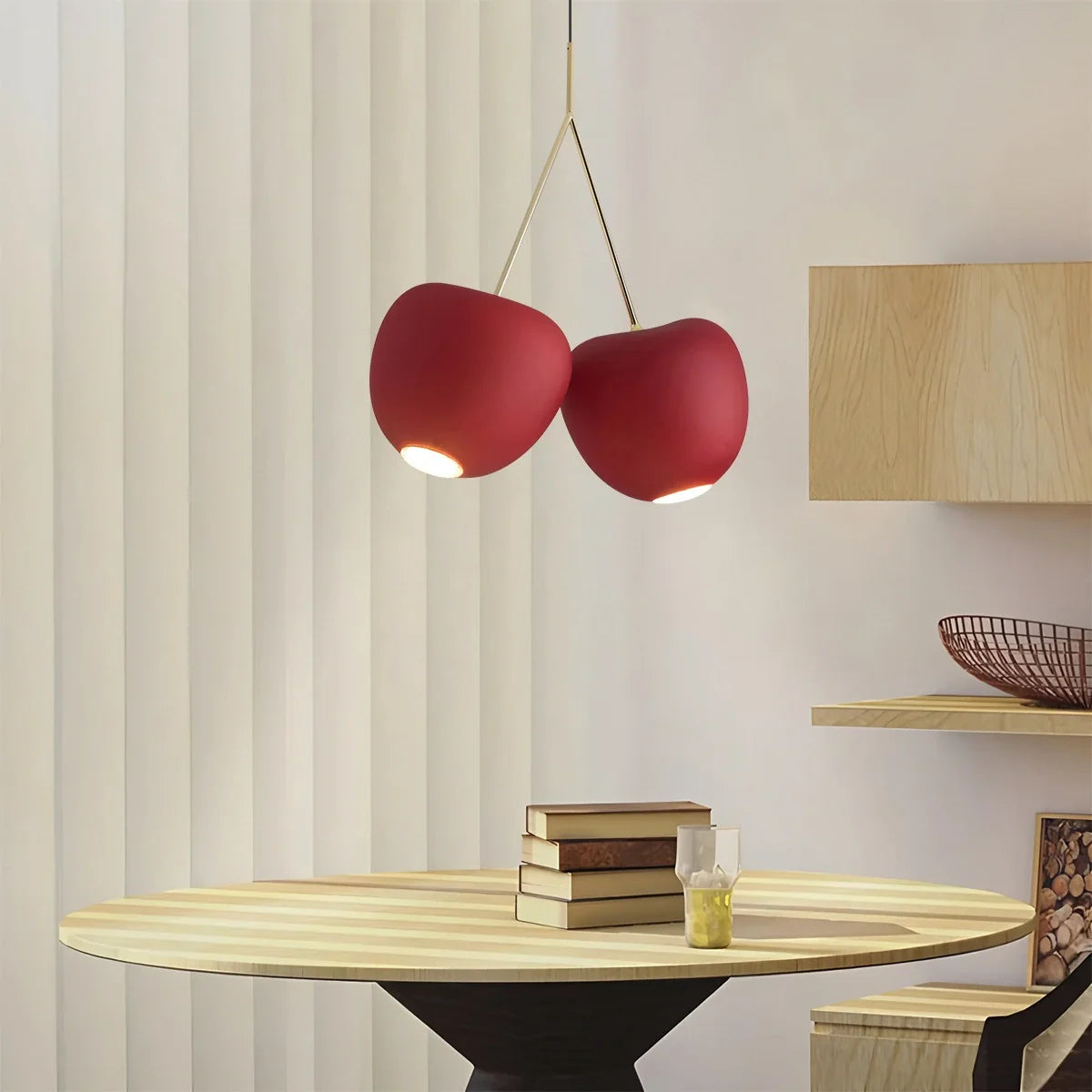 Cherry Metal Chandelier for Dining Room