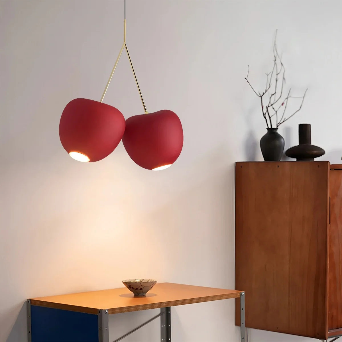 Cherry Metal Chandelier for Dining Room