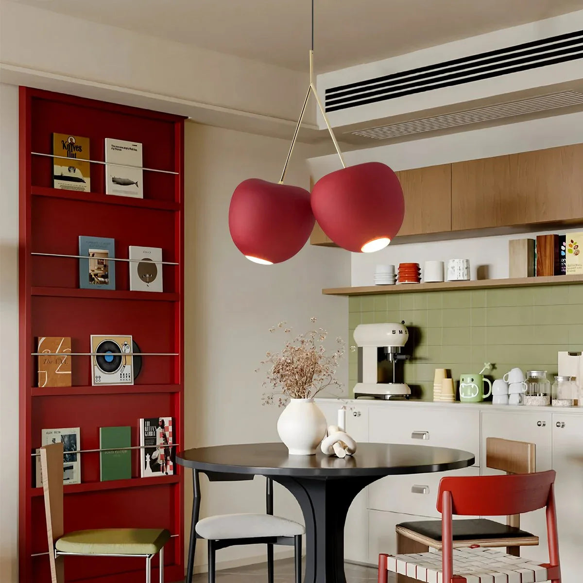 Cherry Metal Chandelier for Dining Room