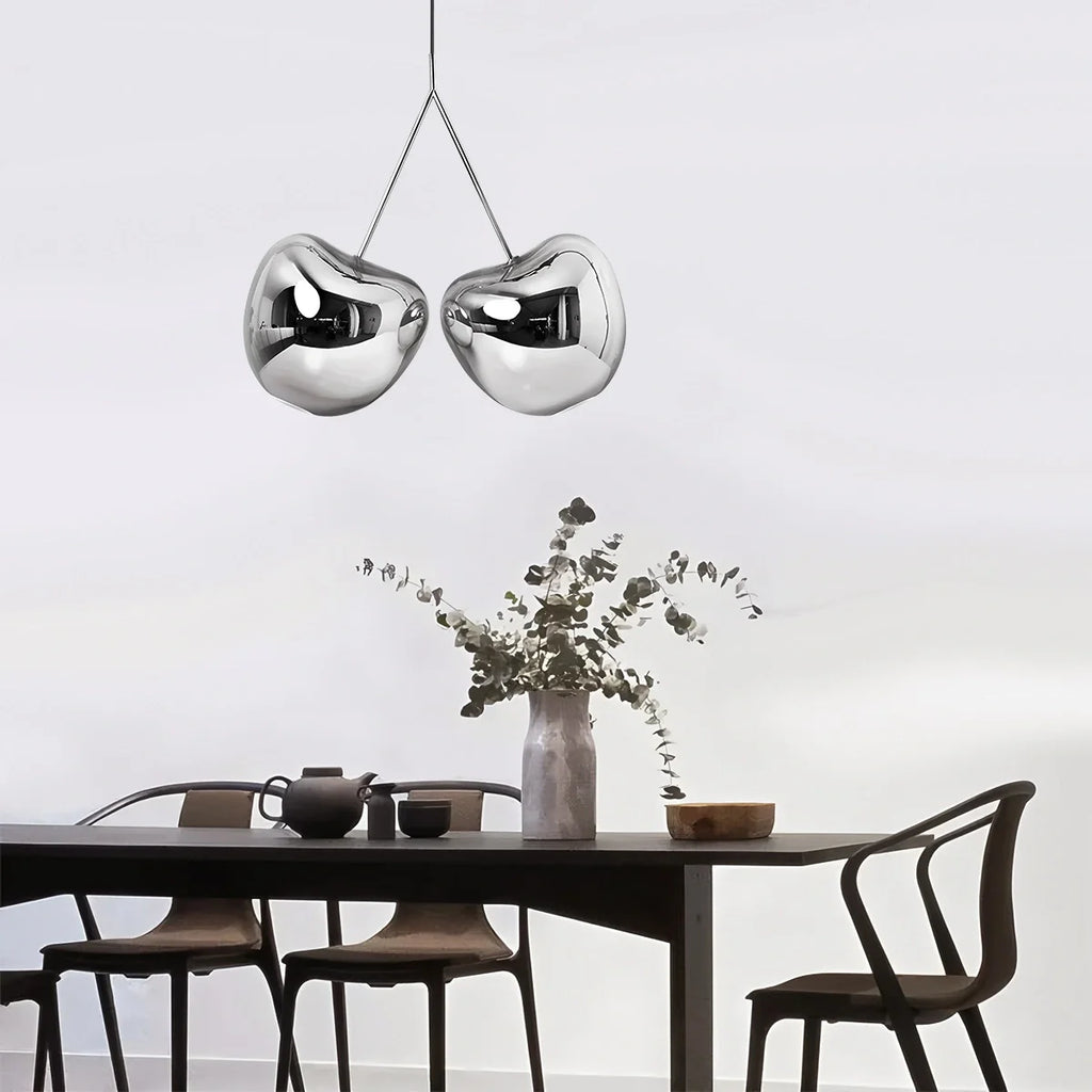 Cherry Metal Chandelier for Dining Room