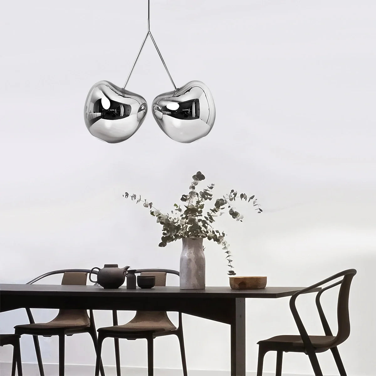 Cherry Metal Chandelier for Dining Room