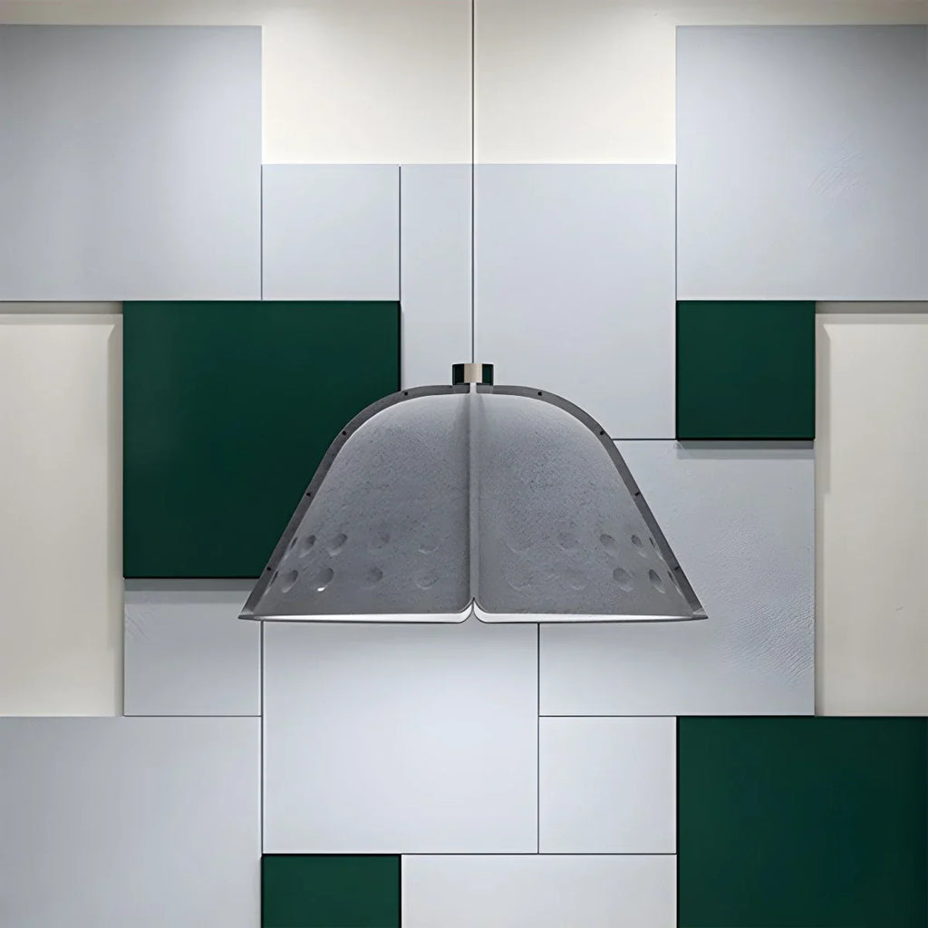 Clock Shaped Hot Pressed Acoustic Pendant Light