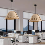 Clock Shaped Hot Pressed Acoustic Pendant Light