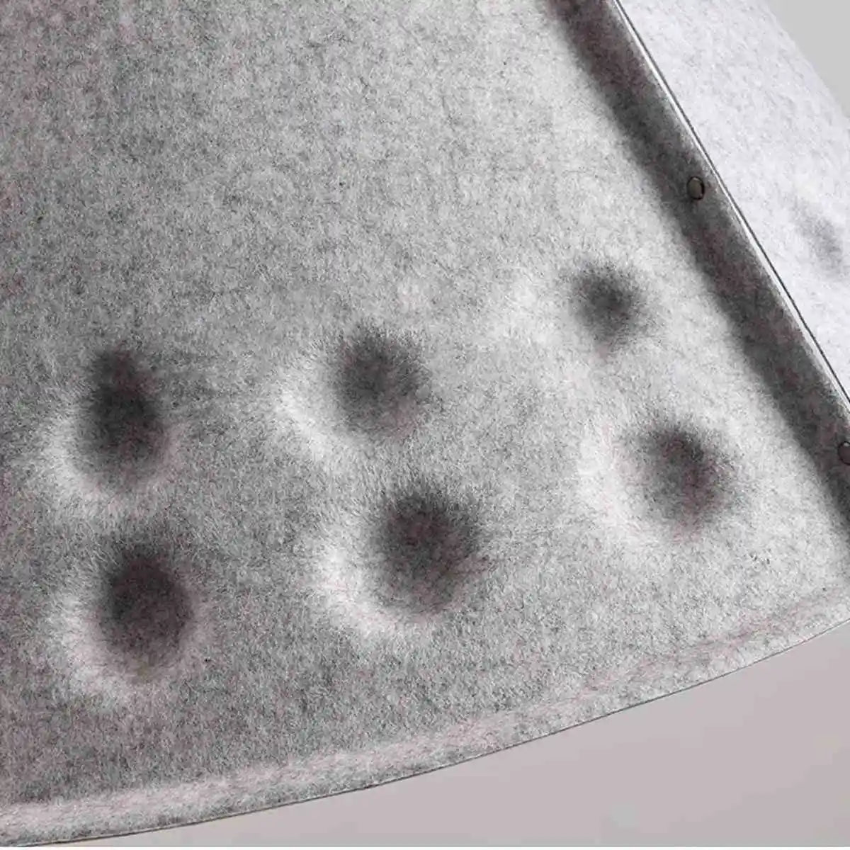 Clock Shaped Hot Pressed Acoustic Pendant Light