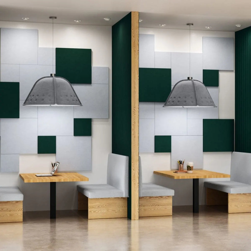 Clock Shaped Hot Pressed Acoustic Pendant Light