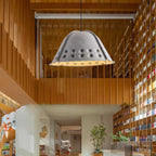 Clock Shaped Hot Pressed Acoustic Pendant Light