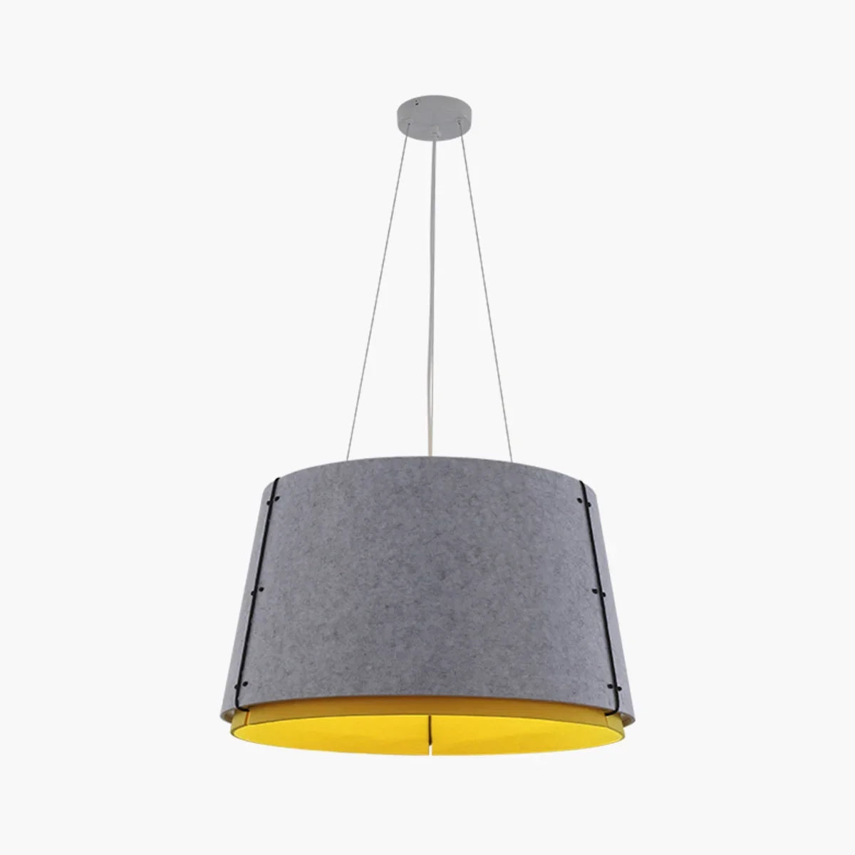 Double Layer Circular Acoustic Pendant Light for Office