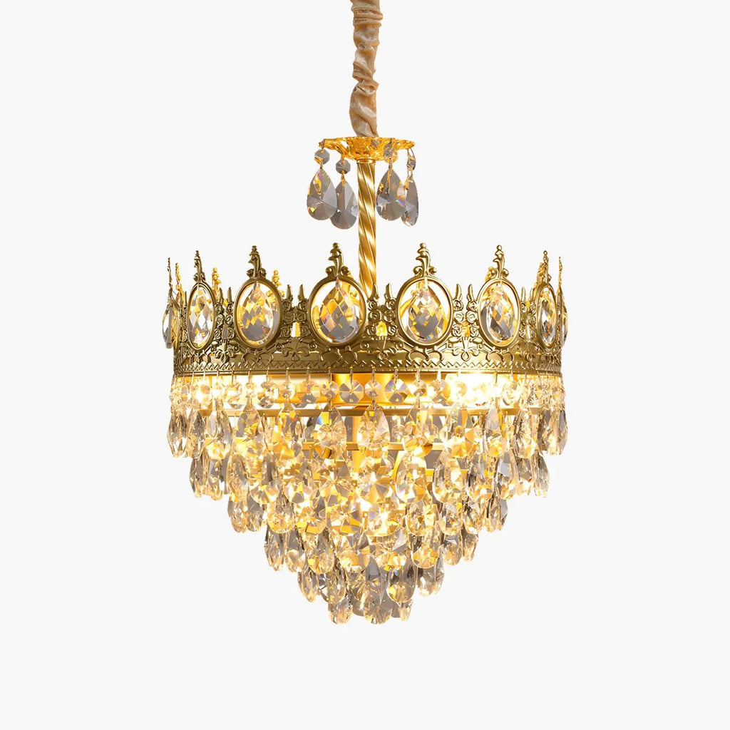French Retro Crystal Chandelier for Dining Room