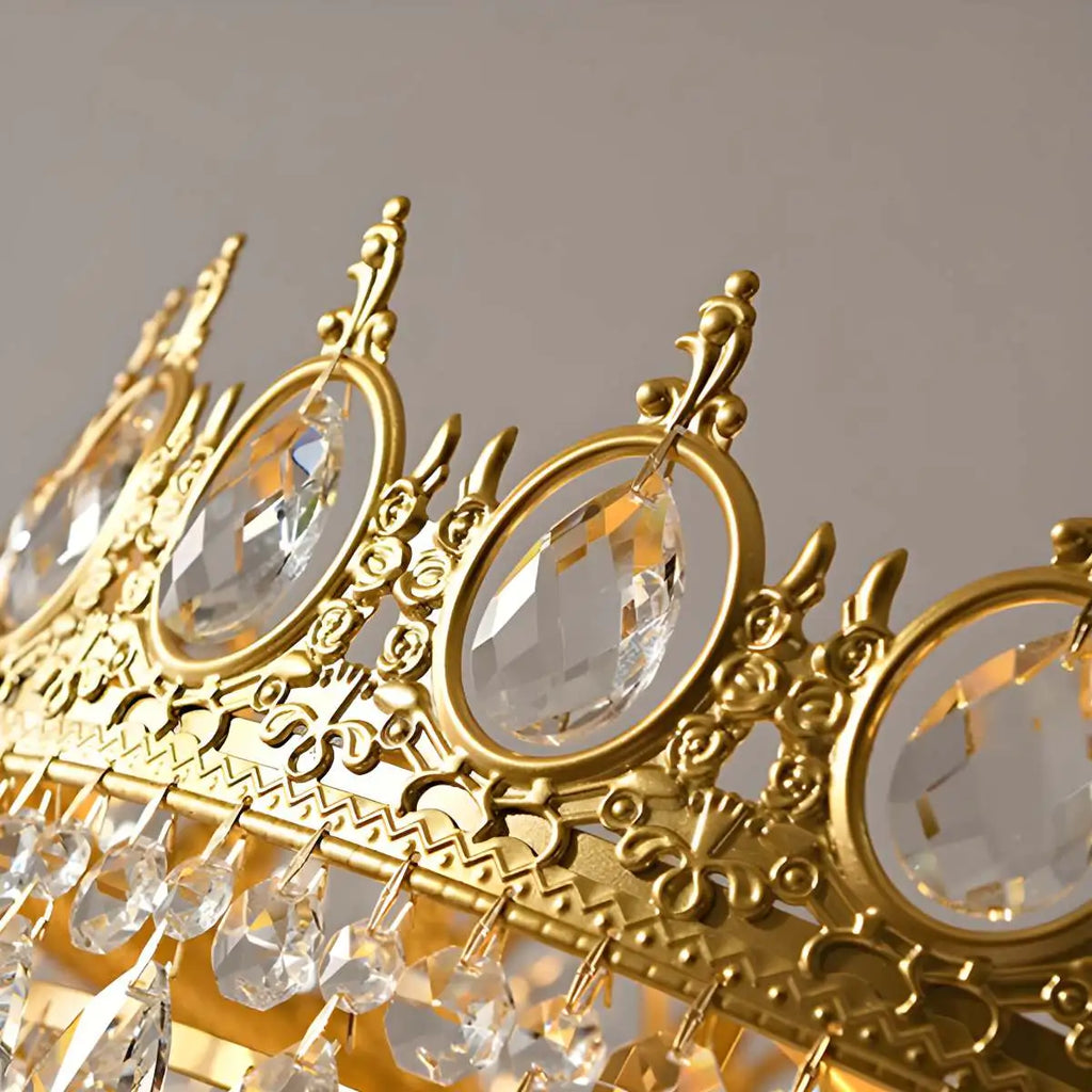 French Retro Crystal Chandelier for Dining Room