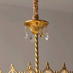 French Retro Crystal Chandelier for Dining Room