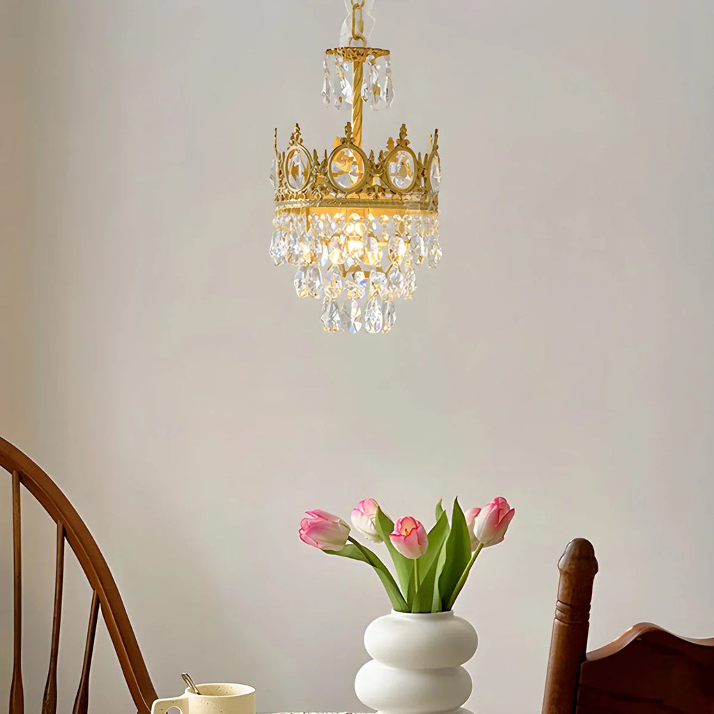 French Retro Crystal Chandelier for Dining Room
