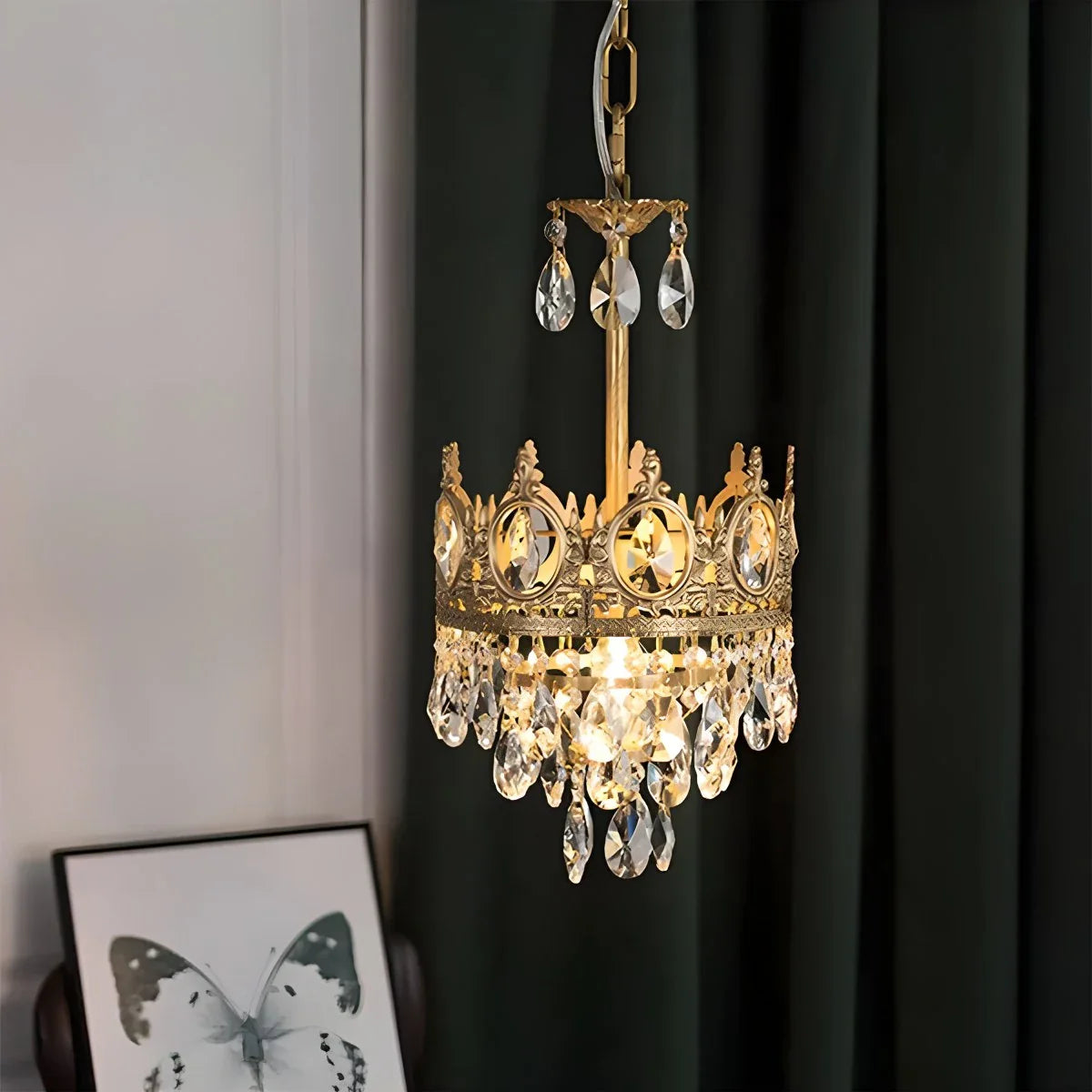 French Retro Crystal Chandelier for Dining Room