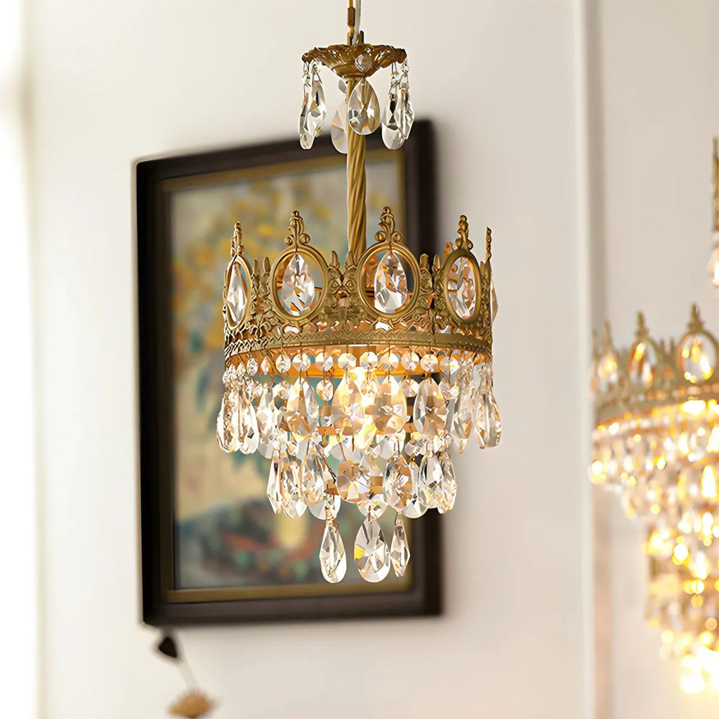 French Retro Crystal Chandelier for Dining Room