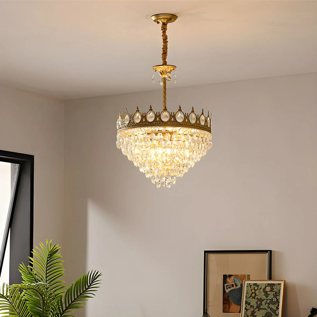 French Retro Crystal Chandelier for Dining Room
