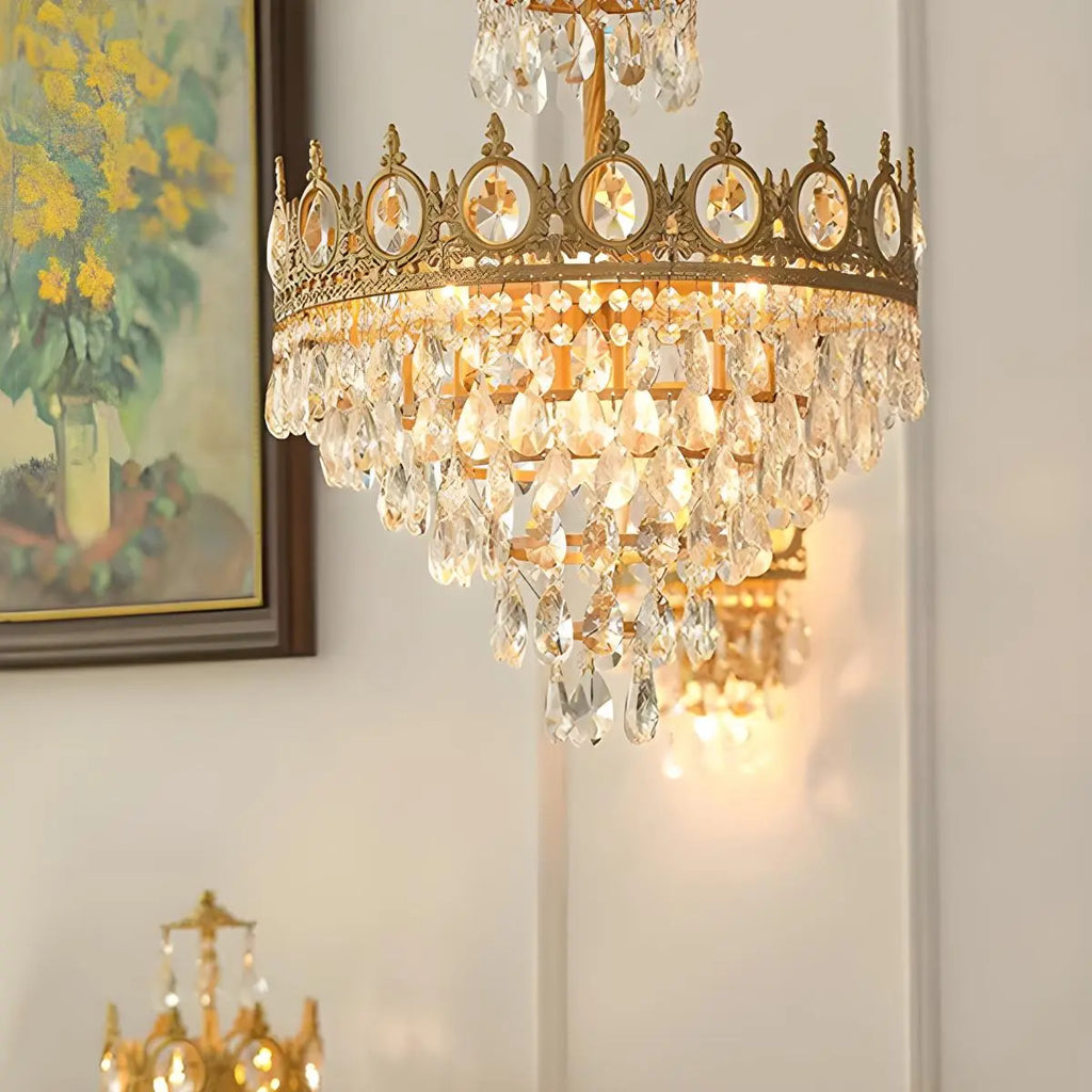 French Retro Crystal Chandelier for Dining Room
