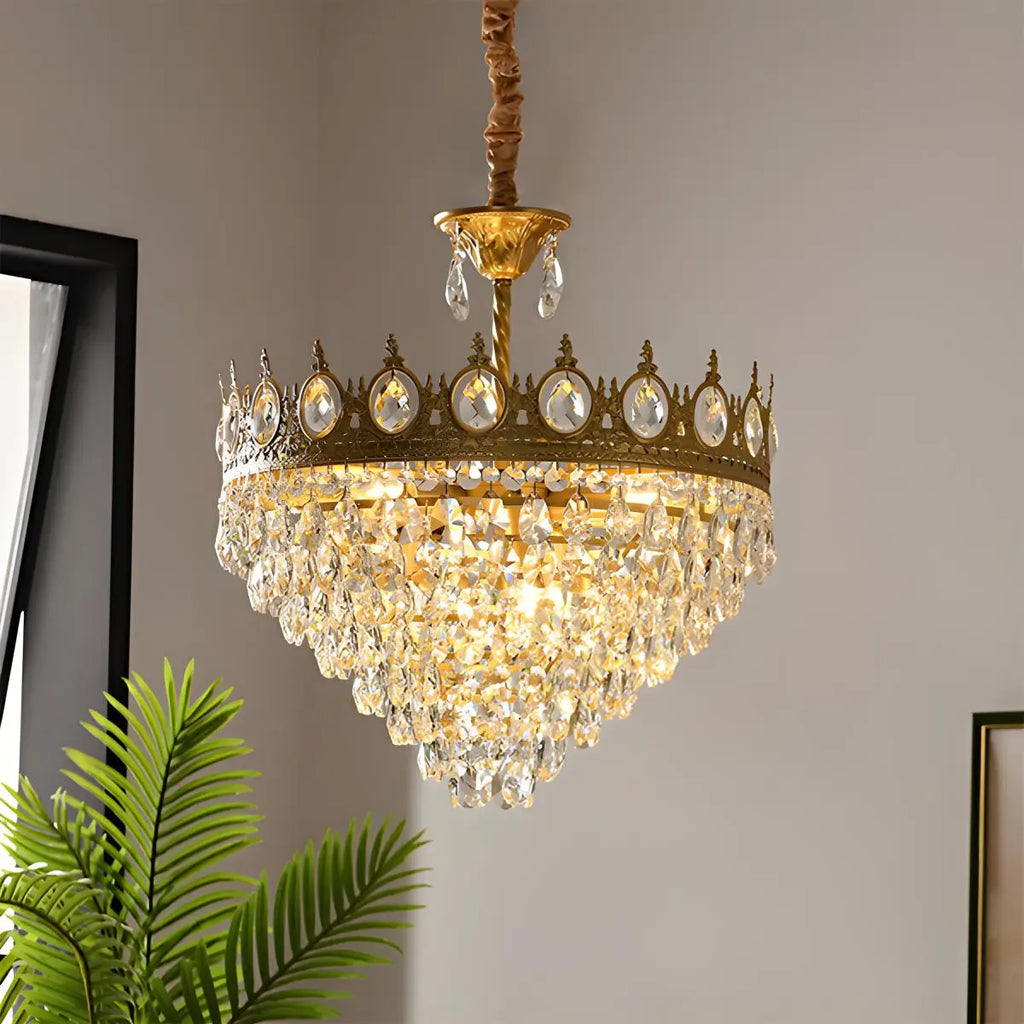 French Retro Crystal Chandelier for Dining Room