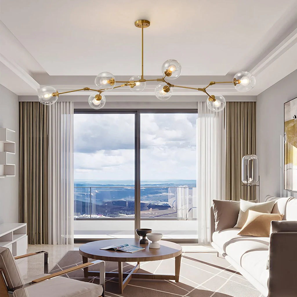 Freya Modern Glass Chandelier