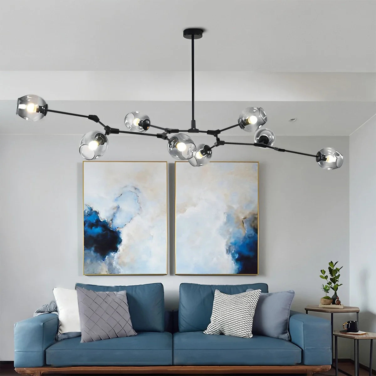 Freya Modern Glass Chandelier
