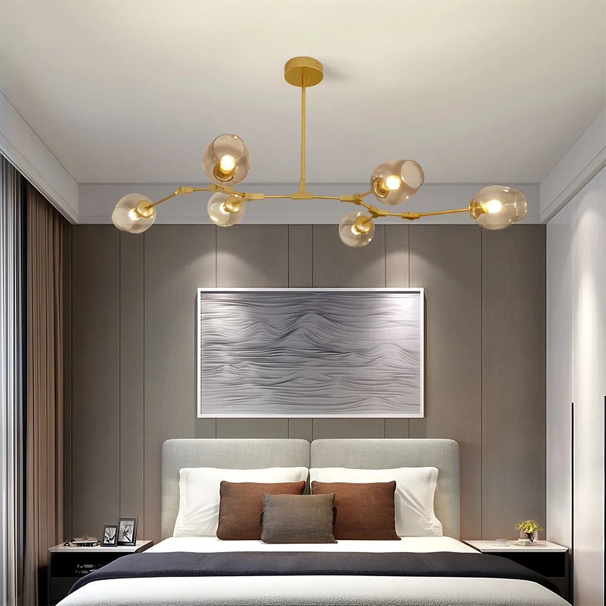 Freya Modern Glass Chandelier