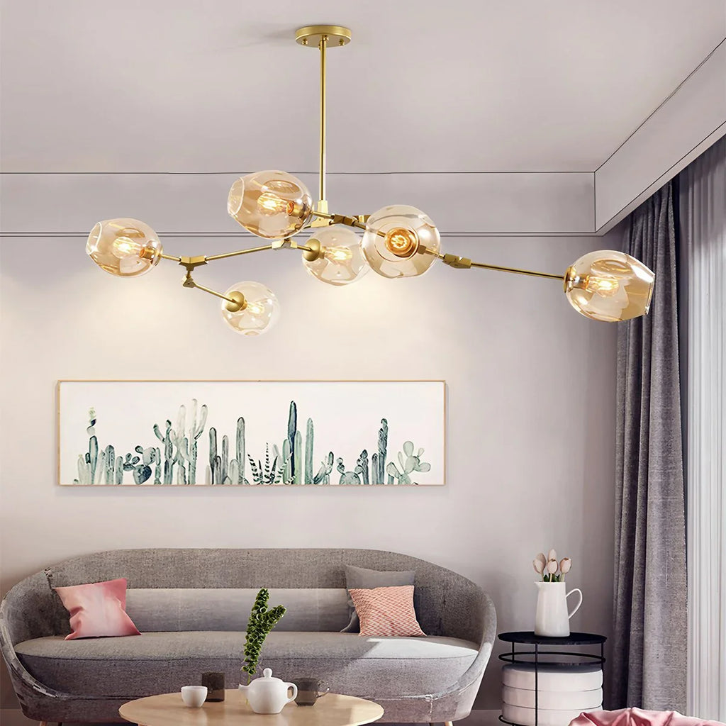 Freya Modern Glass Chandelier