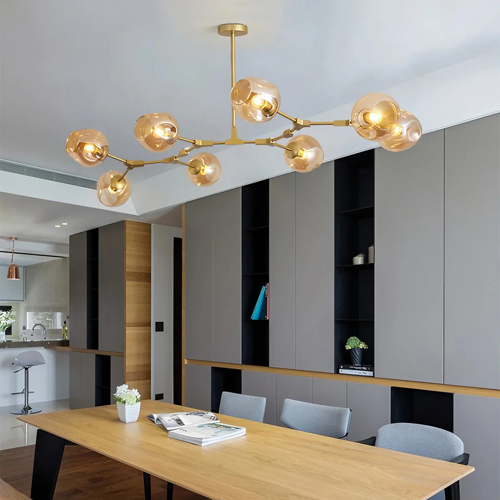 Freya Modern Glass Chandelier