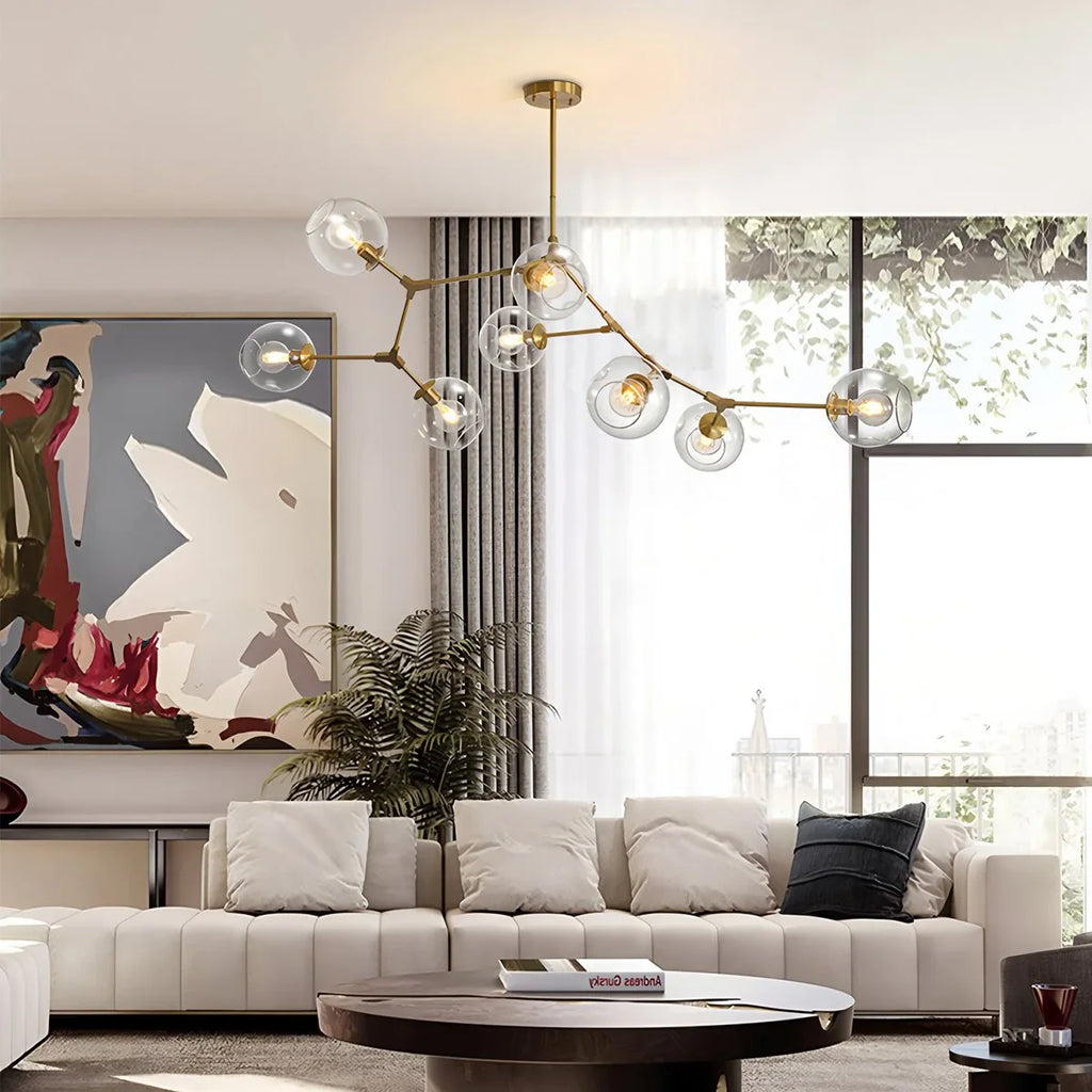 Freya Modern Glass Chandelier