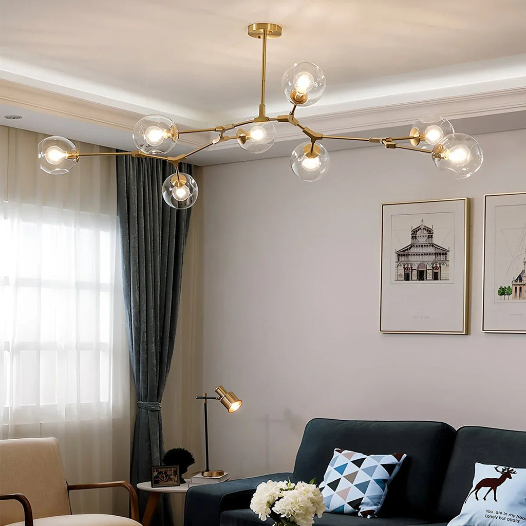 Freya Modern Glass Chandelier