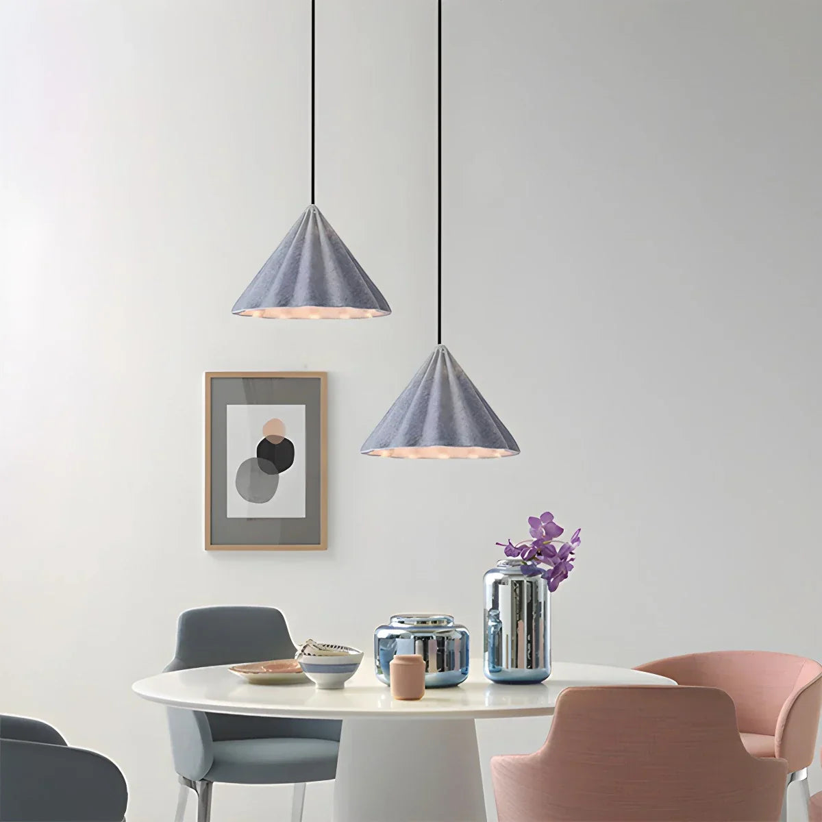 Ice Cream Shaped Felt Pendant Light for Kids Room
