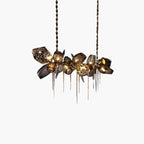 Kallisto Sculptural Glass Chandelier for Dining Room