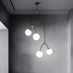 Minimalist Sputnik Globe Glass Chandelier