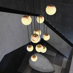 Modern Attic 3D Moon Celestial Chandelier