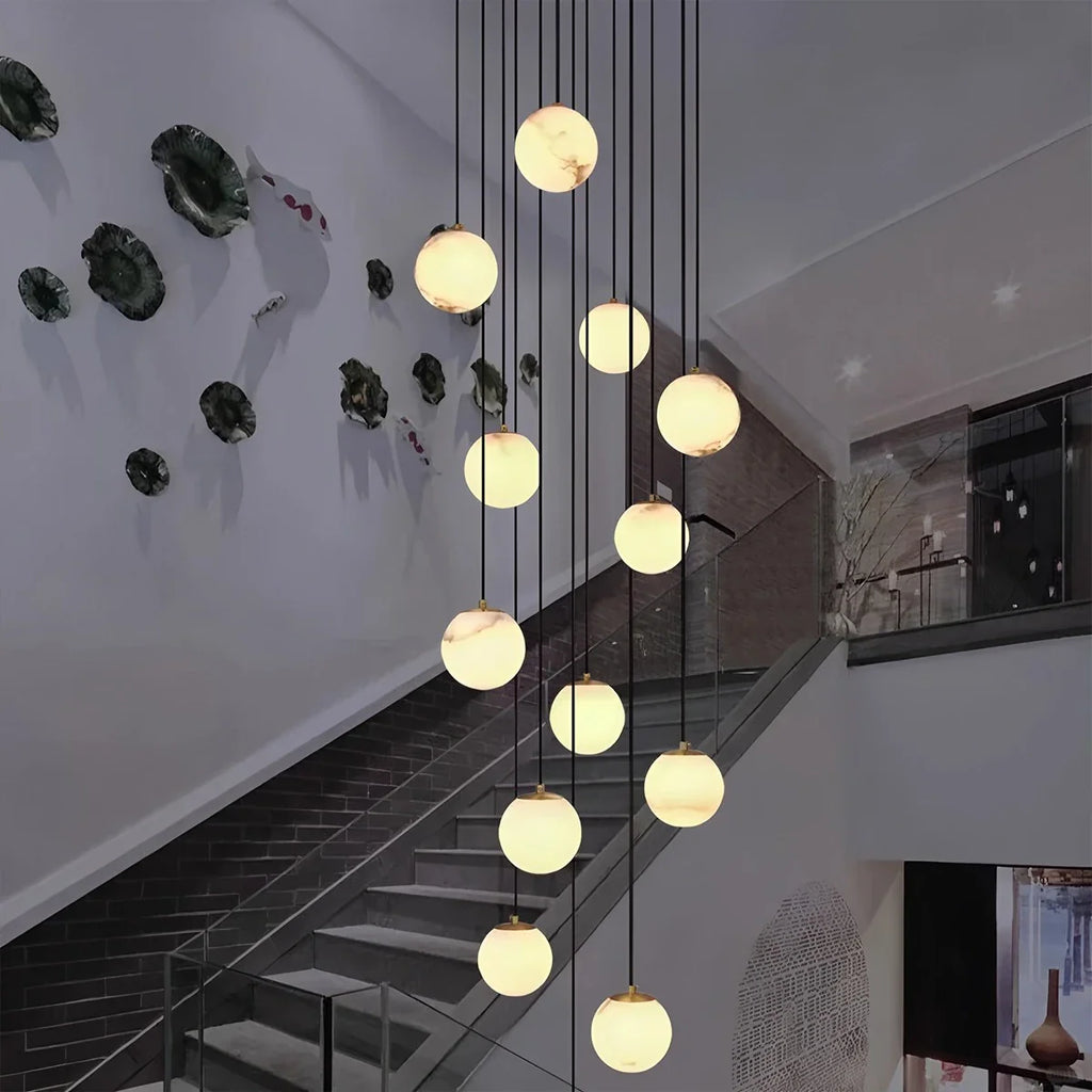 Modern Attic 3D Moon Celestial Chandelier