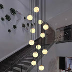 Modern Attic 3D Moon Celestial Chandelier