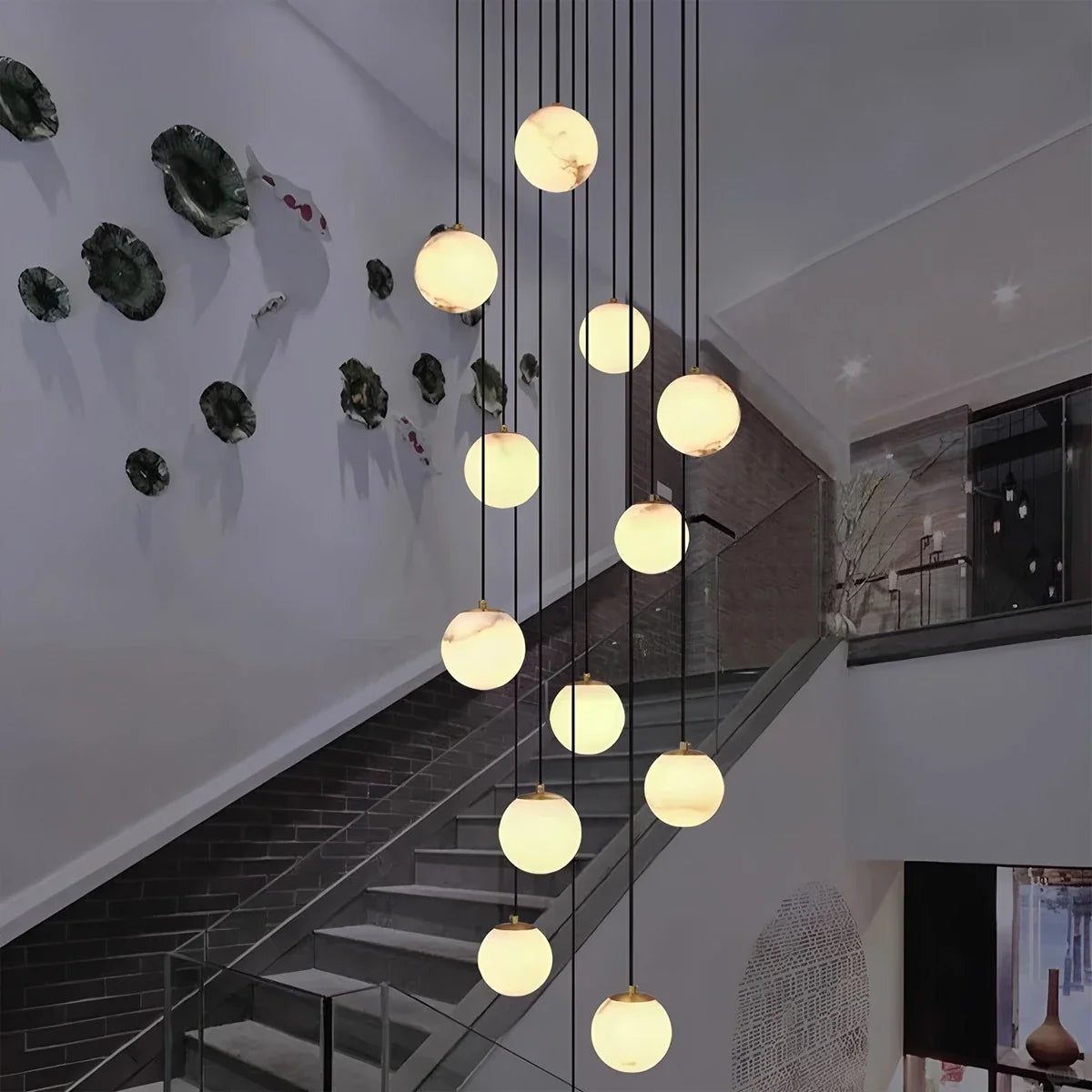 Modern Attic 3D Moon Celestial Chandelier