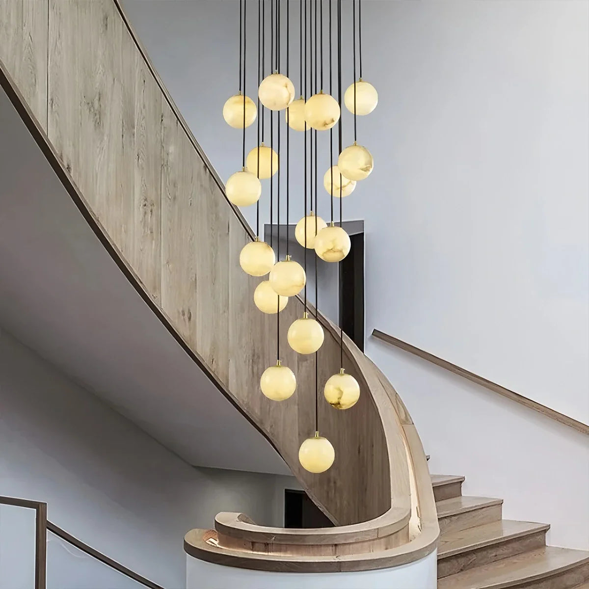 Modern Attic 3D Moon Celestial Chandelier