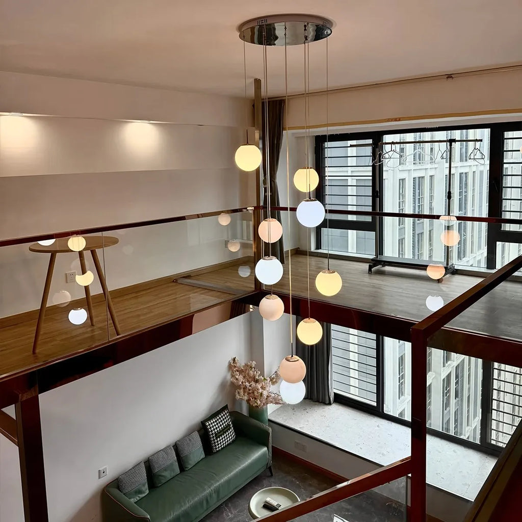 Modern Attic 3D Moon Celestial Chandelier