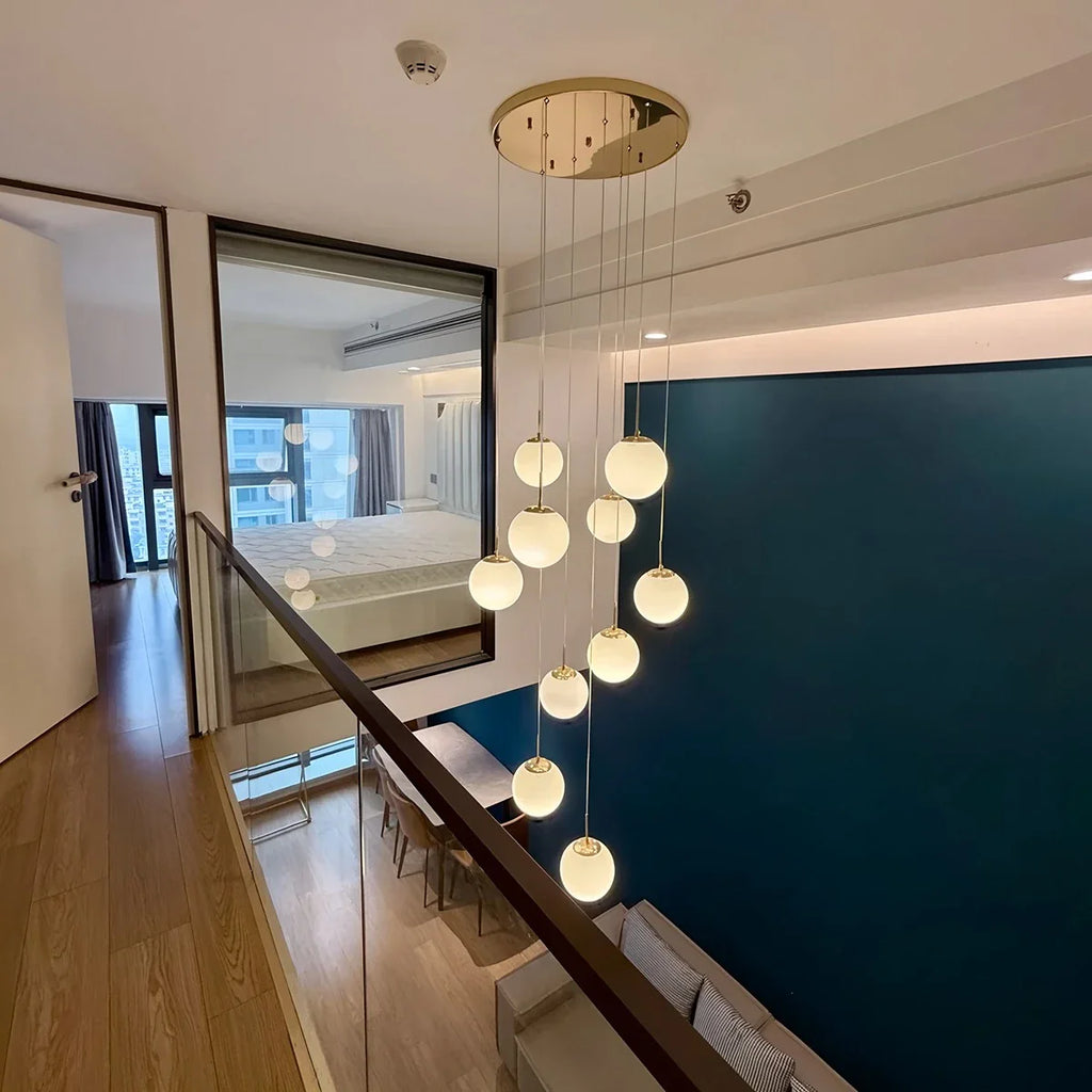 Modern Attic 3D Moon Celestial Chandelier