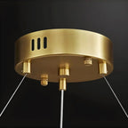 Modern Frosted Glass Crystal Chandelier