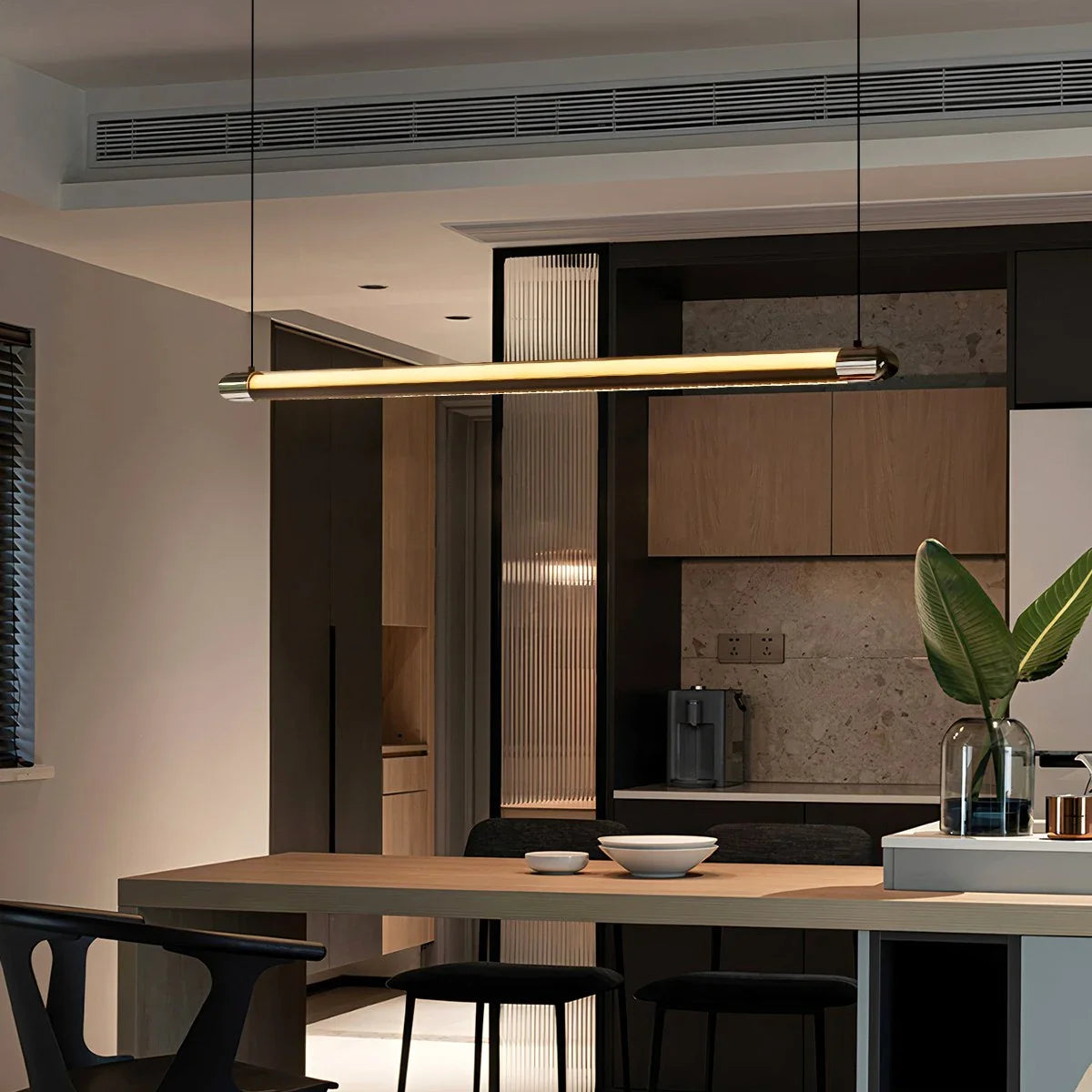 Modern Light Luxury Linear Pendant Light