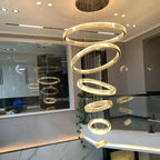 Nordic Circular Villa Crystal Chandelier