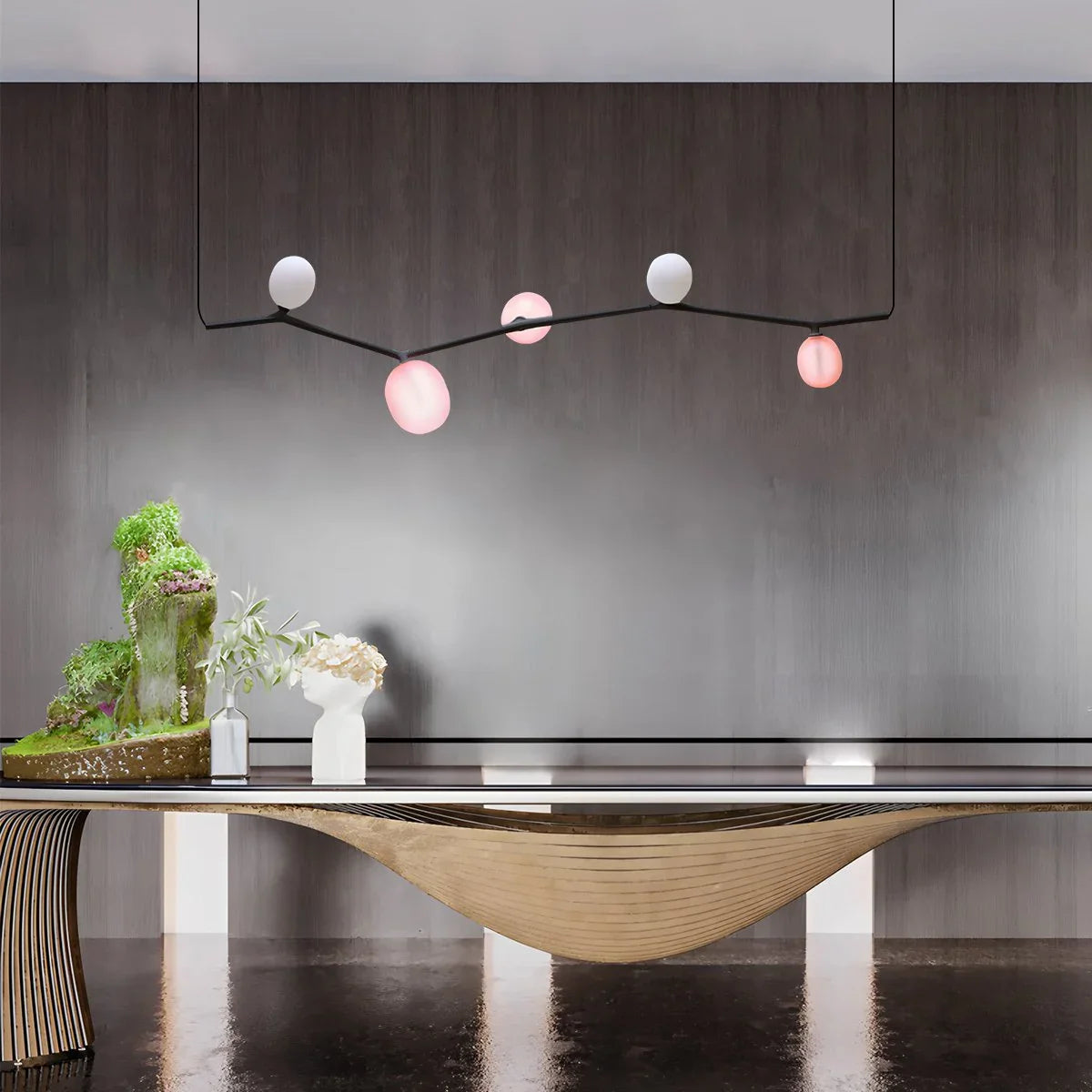 Nordic Creative Tree Branch Glass Chandelier