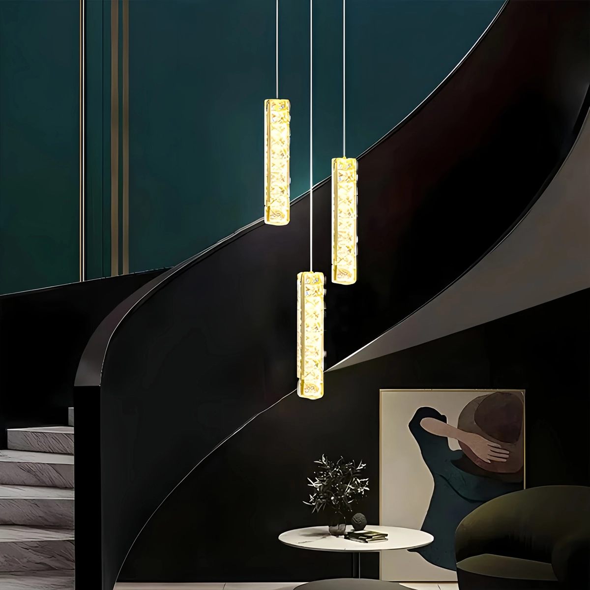 Nordic Crystal LED Chandelier