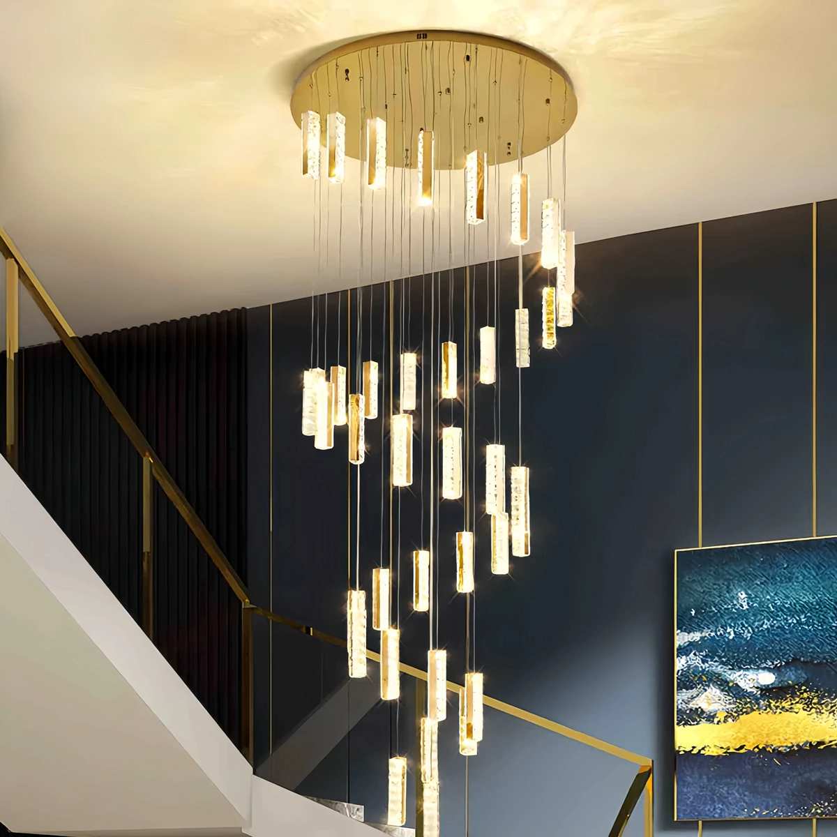 Nordic Crystal LED Chandelier