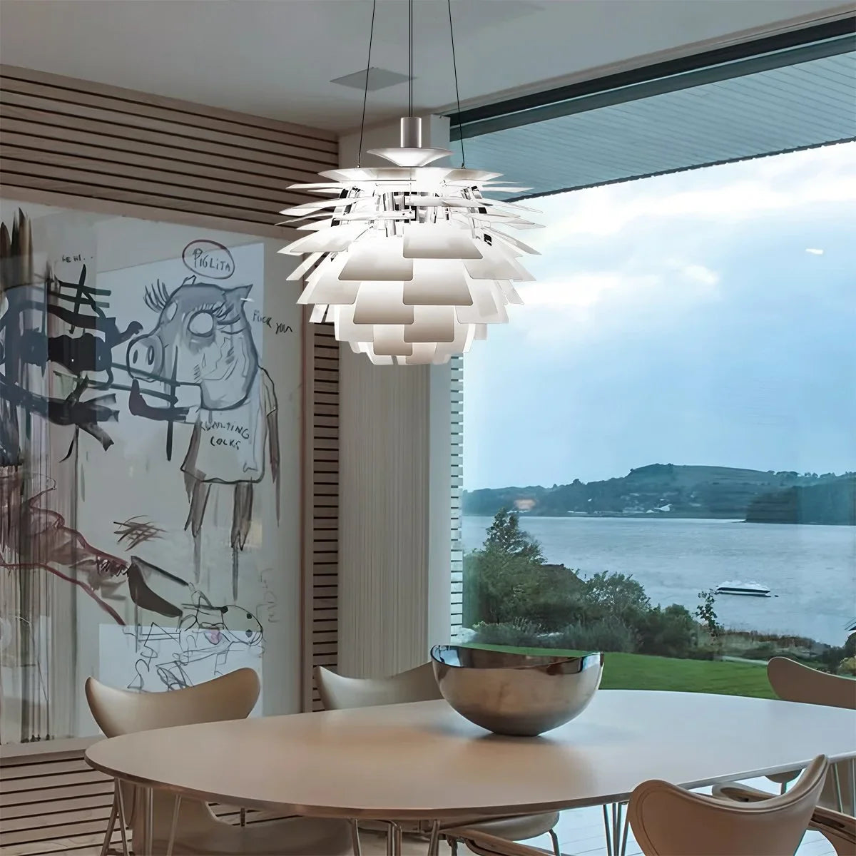 Modern Art Deco Layered Pendant Lamp