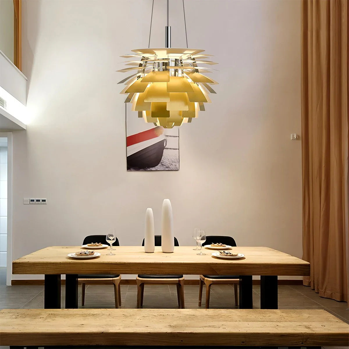 Modern Art Deco Layered Pendant Lamp