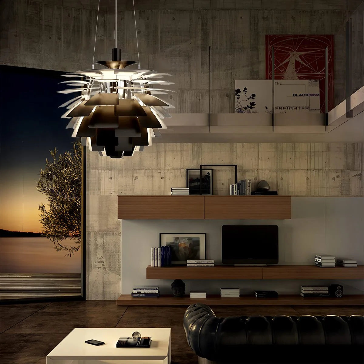 Modern Art Deco Layered Pendant Lamp