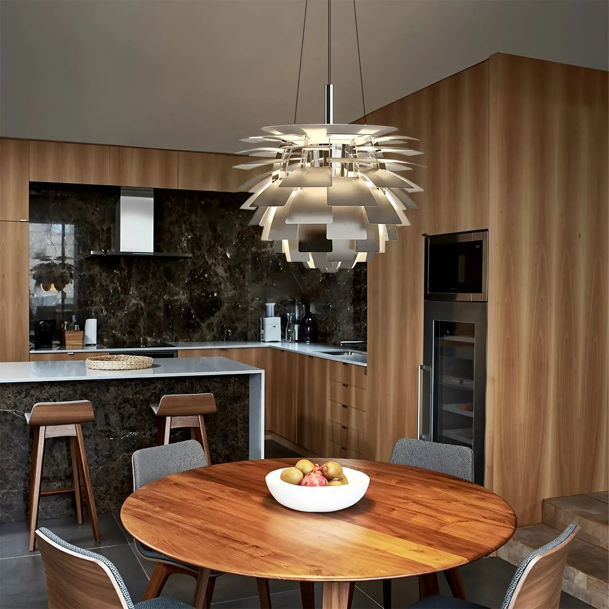 Modern Art Deco Layered Pendant Lamp