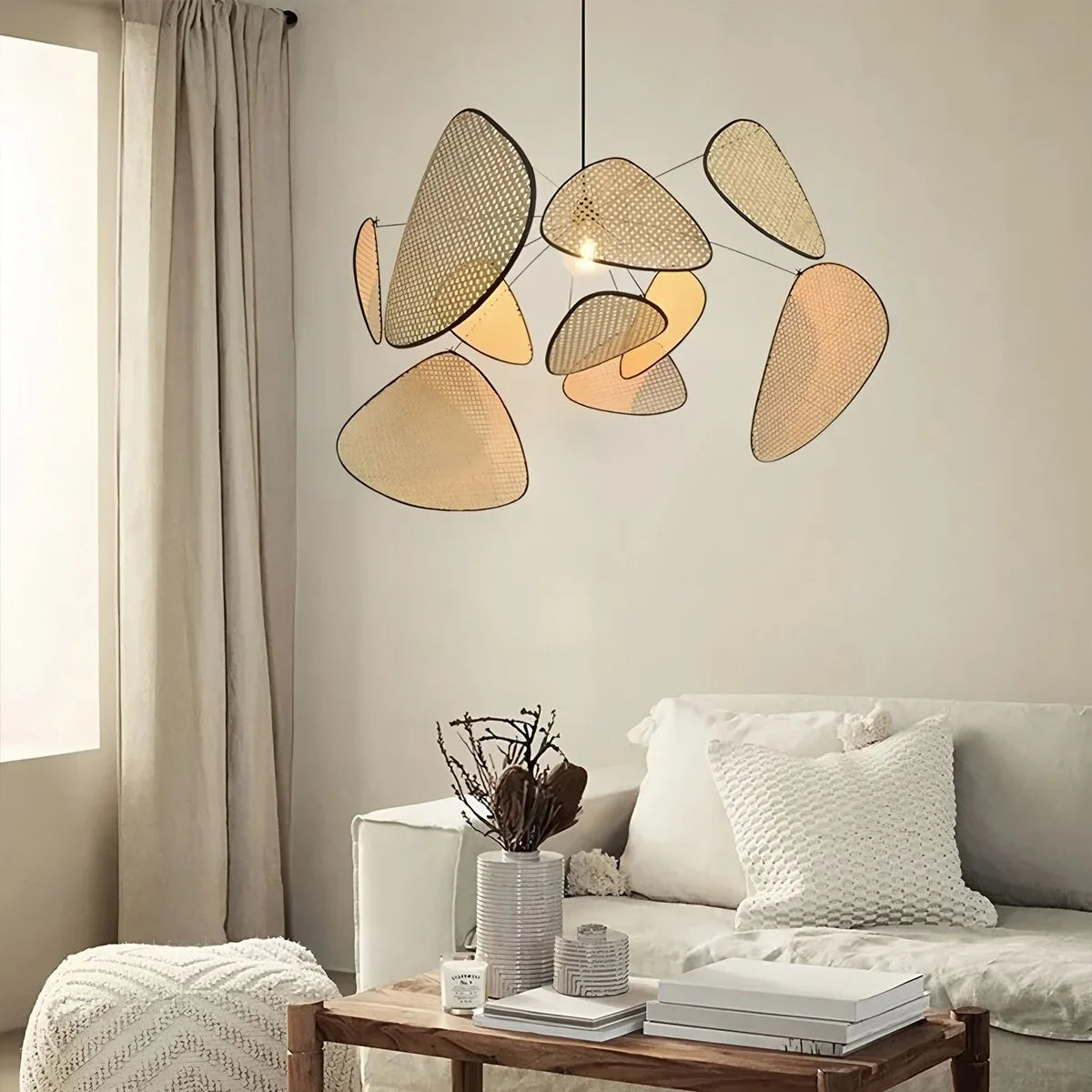 Screen Cannage Suspension Chandelier