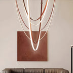 Shalom Leather Chandelier for Staircase
